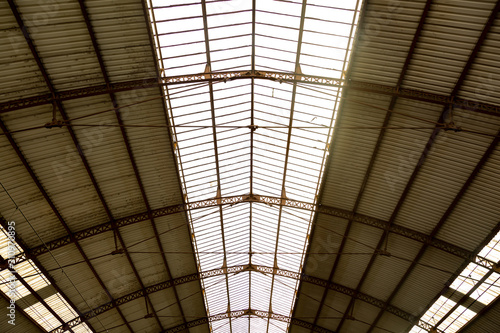 Roof of the train station in Avignon in France