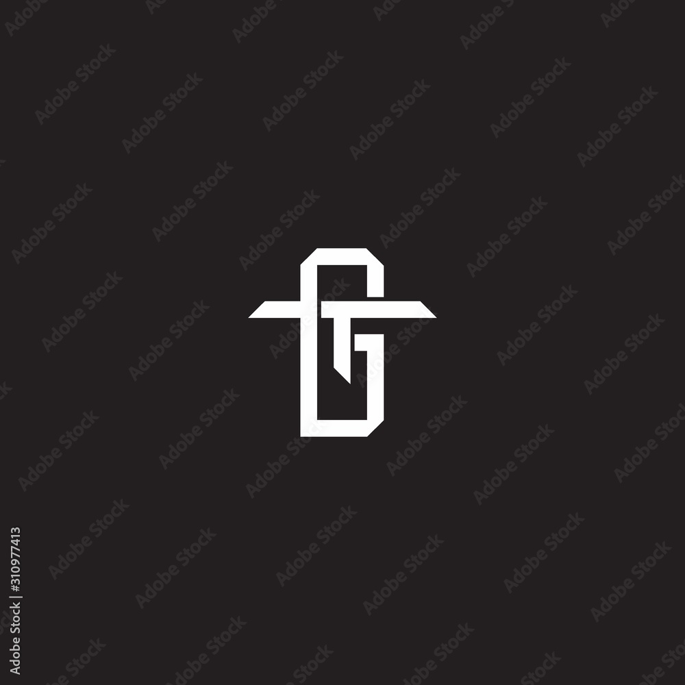 Initial letter overlapping interlock logo monogram line art style Initial letter overlapping interlock logo monogram line art style