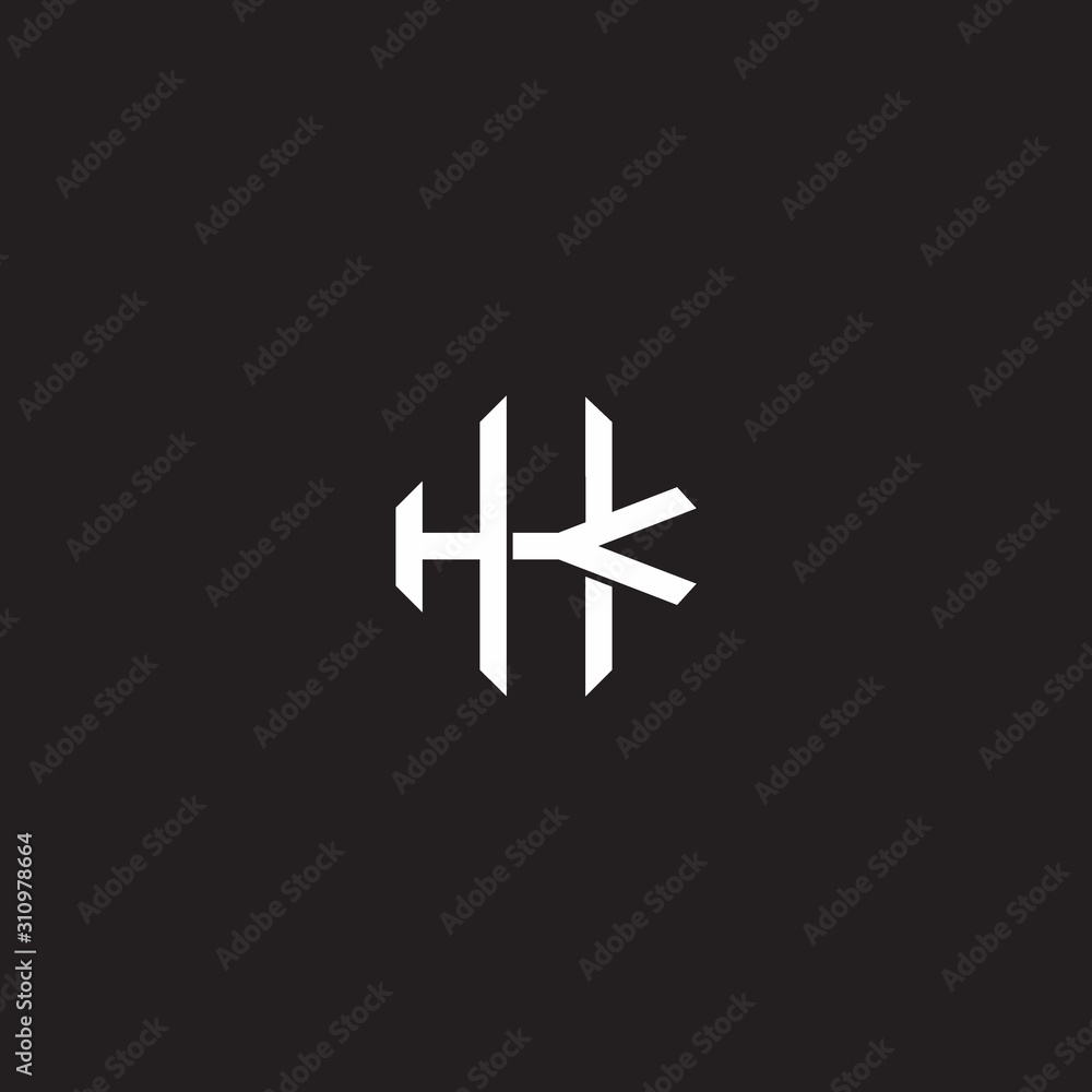Initial letter overlapping interlock logo monogram line art style Initial letter overlapping interlock logo monogram line art style