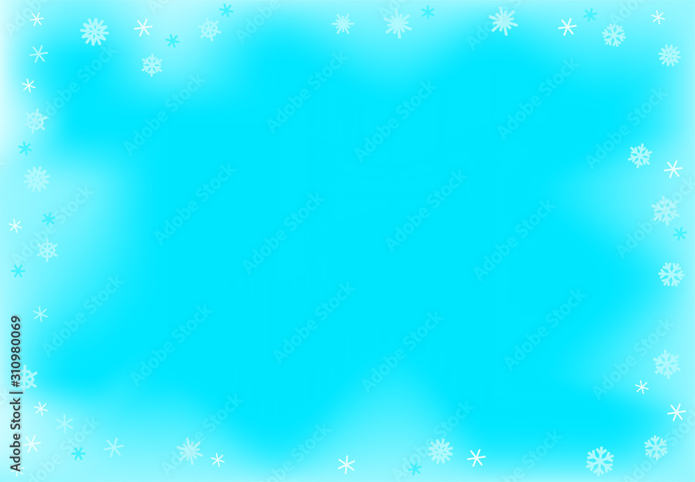 Abstract vector background. Snowfall effect vector frame for a text Abstract vector background. Snowfall effect vector frame for a text