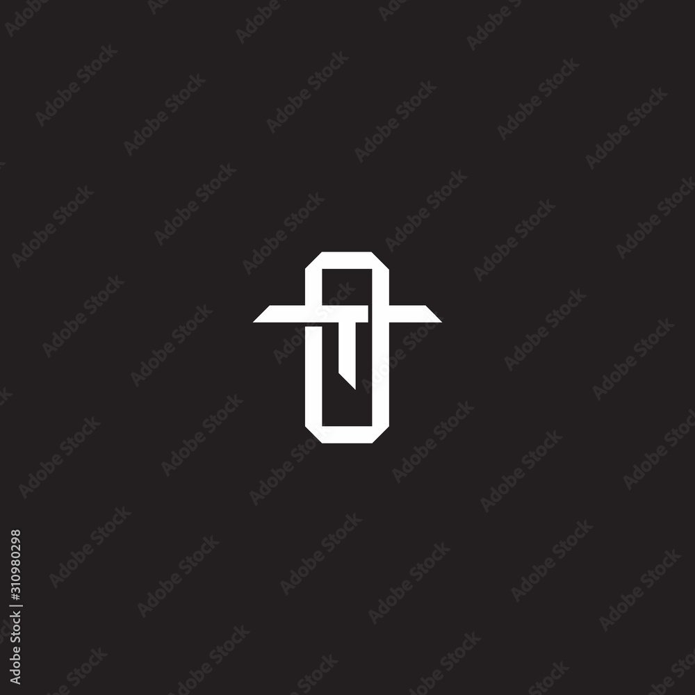 Initial letter overlapping interlock logo monogram line art style Initial letter overlapping interlock logo monogram line art style