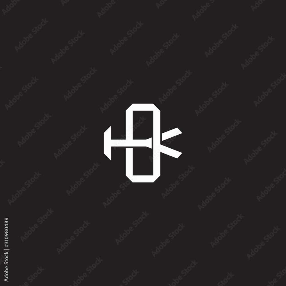 Initial letter overlapping interlock logo monogram line art style Initial letter overlapping interlock logo monogram line art style