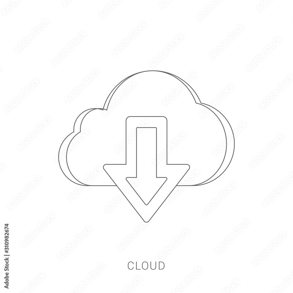 Cloud Download - Granite Icon Cloud Download - Granite Icon