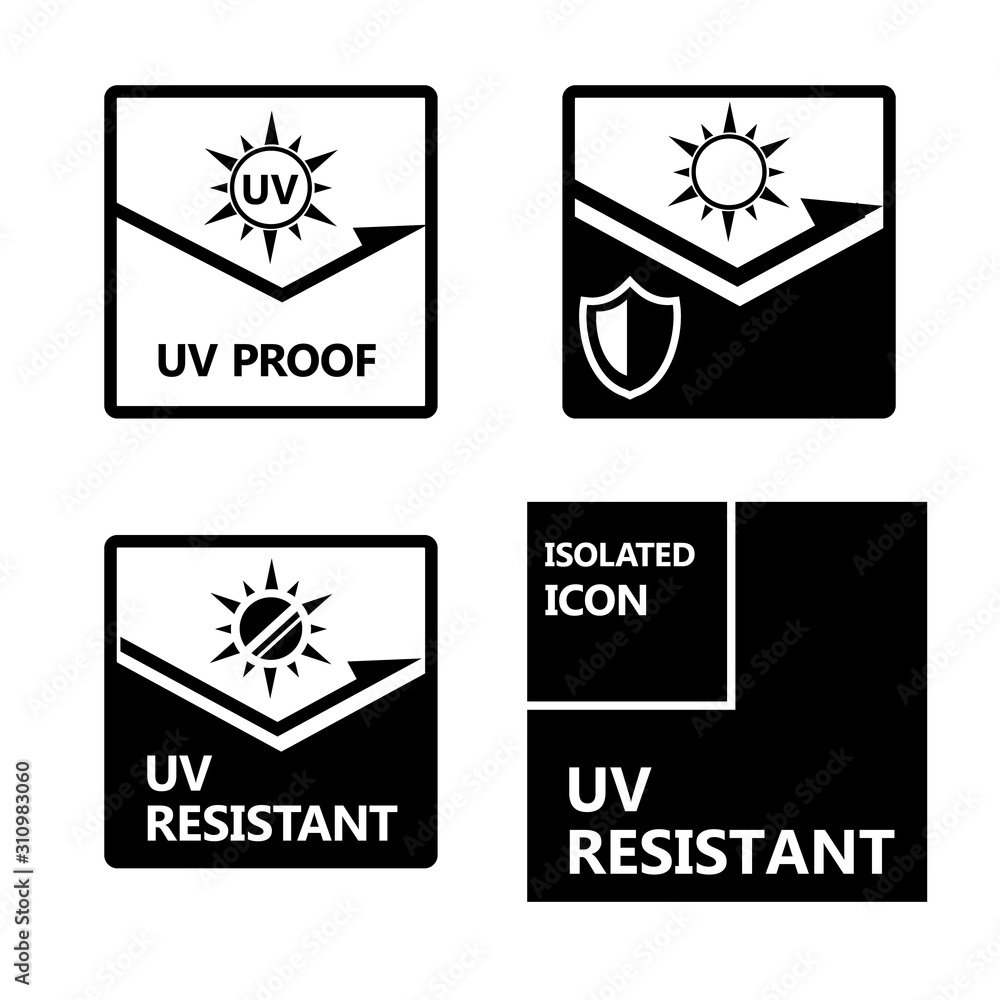 Icon UV RESISTANT Stock Vector Adobe Stock
