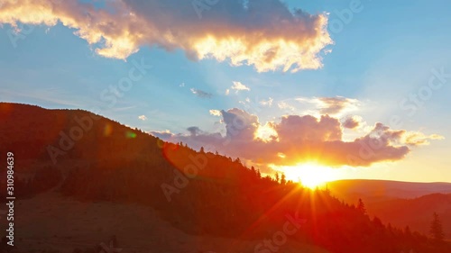 mountain landscape. timelapse. 4K. FULL HD, 4096x2304.
