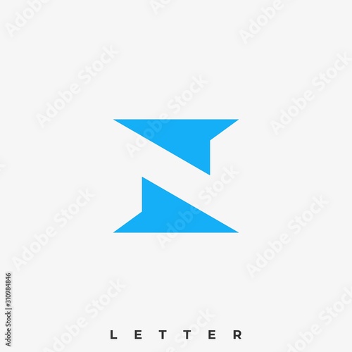 Free Download Abstract Letter Illustration Vector Template - GFXLoad