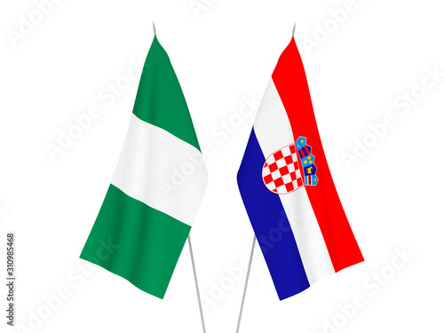 Croatia and Nigeria flags