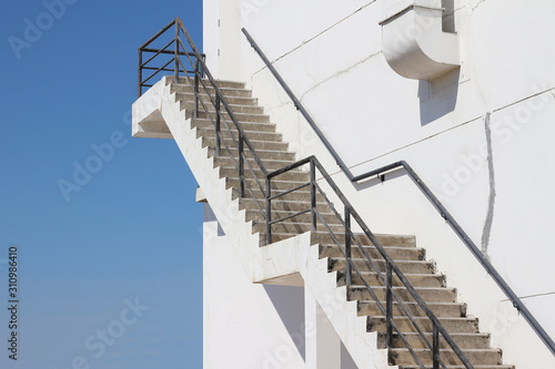 staircase next to the building.