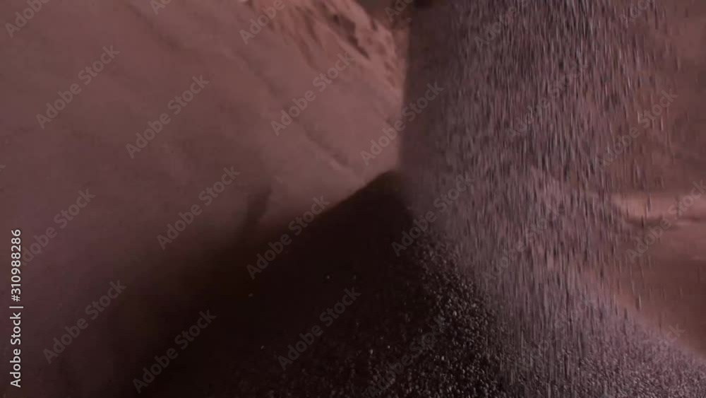 fertilizer raw material is poured to the ground fertilizer raw material is poured to the ground