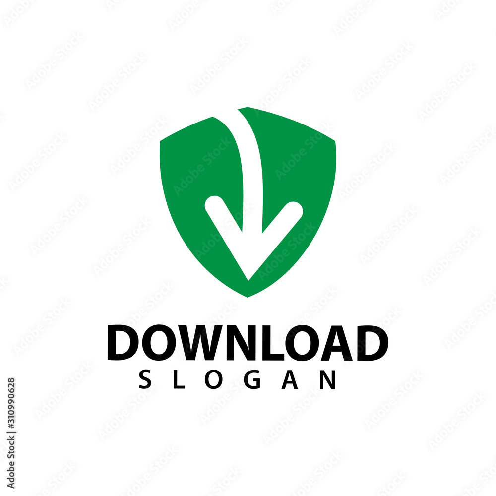 Download logo template design vector, illustration icon Download logo template design vector, illustration icon