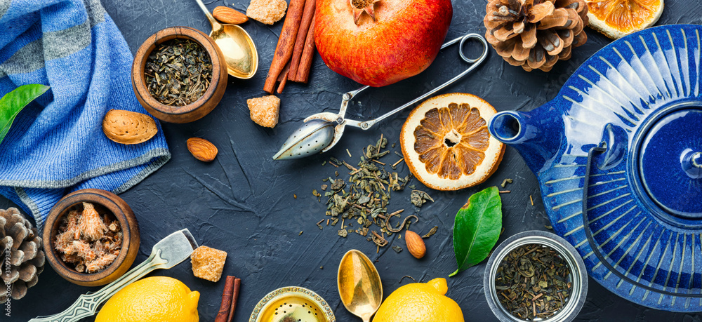 Fototapeta premium Tea with lemon