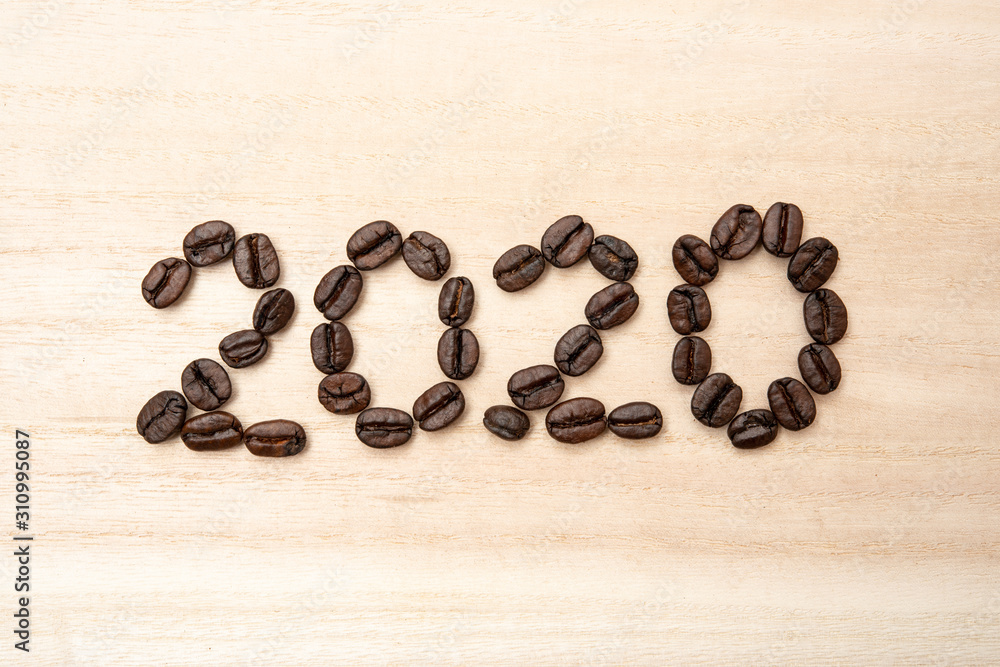 Coffee beans in shape of Coffee beans in shape of