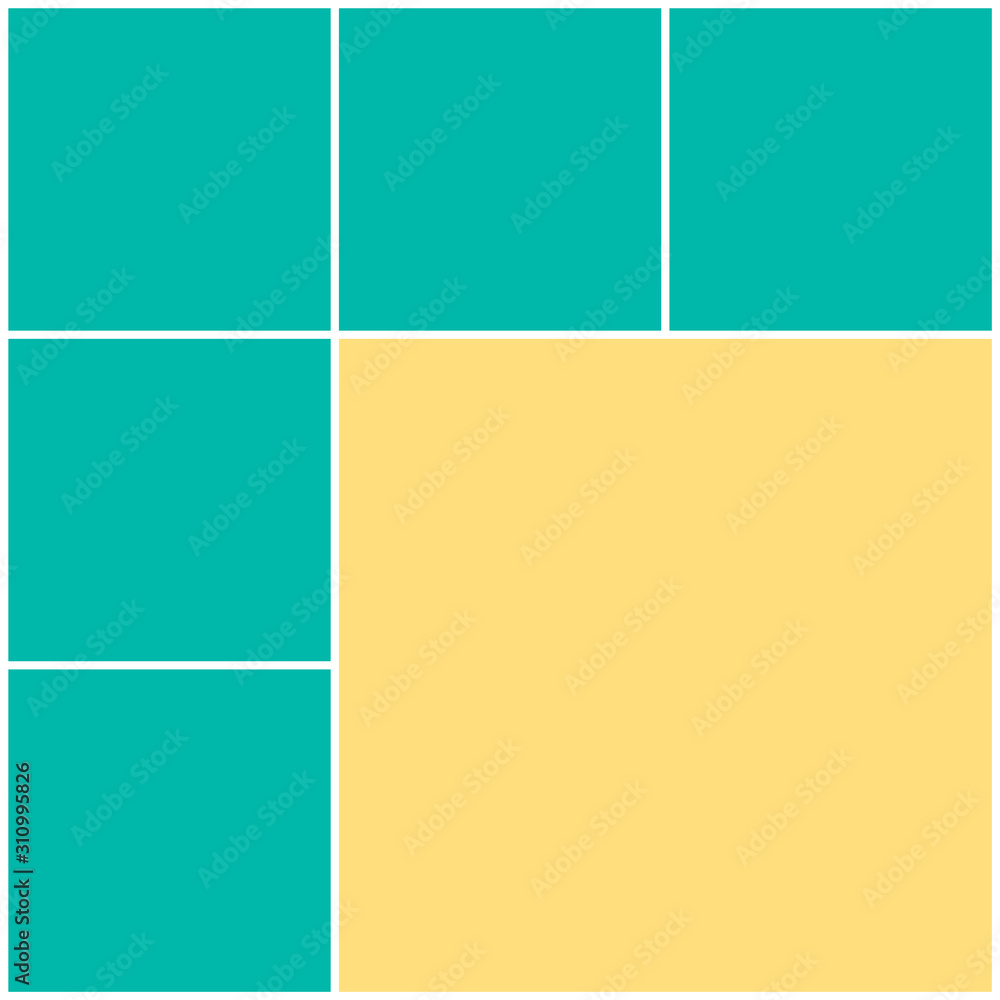 Photo collage pattern. White frames, colored pattern Photo collage pattern. White frames, colored pattern