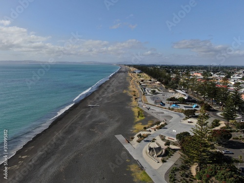 Napier, North Island / New Zealand - December 21, 2019: Napier, The Art Deco Capital City of New Zealand; and its landmarks, scenic views and beautiful surroundings photo