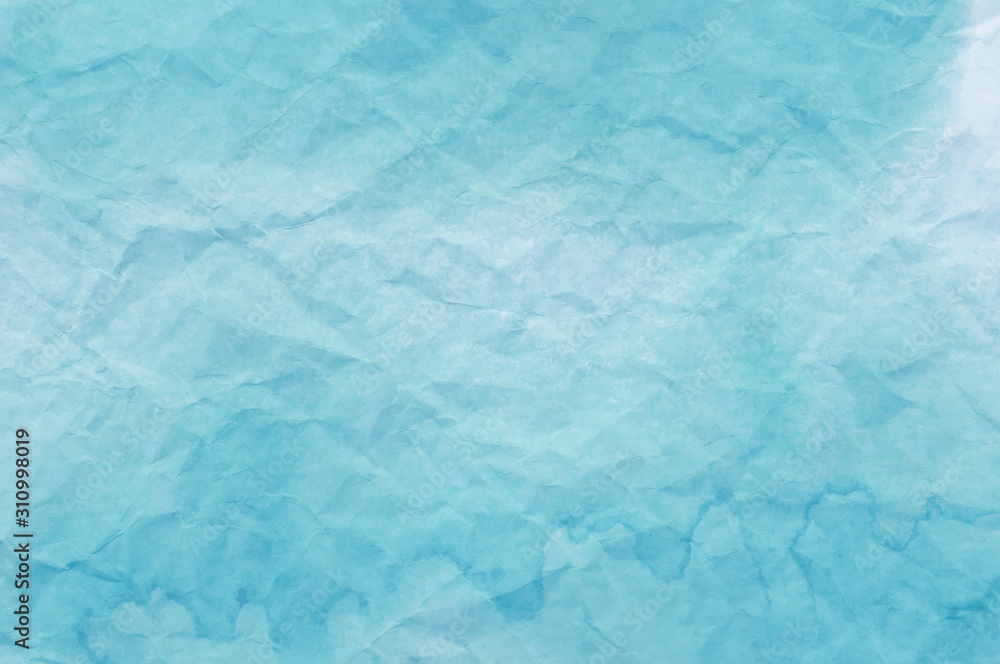 Blue watercolor on crumpled paper useful as a background Blue watercolor on crumpled paper useful as a background