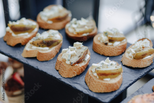 Wallpaper Mural holiday salty buffet with various vegetables and meat flavors Torontodigital.ca