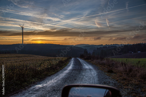 Sonnenuntergang am Döbraberg