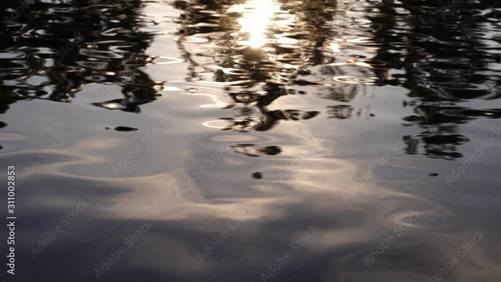Water Surface and Sunset Reflections 240fps Slow Motion x8 Loop 01 Water Surface and Sunset Reflections 240fps Slow Motion x8 Loop 01