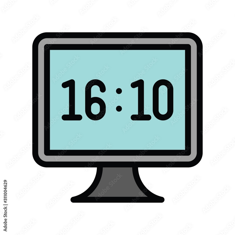 Television and technology related TV vector in editable stroke Television and technology related TV vector in editable stroke