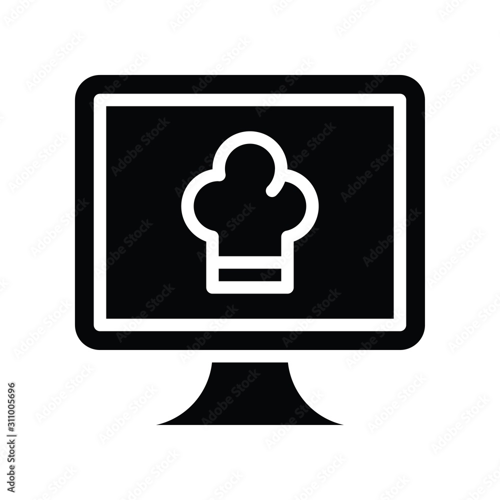 Television and technology related TV vector in solid style Television and technology related TV vector in solid style