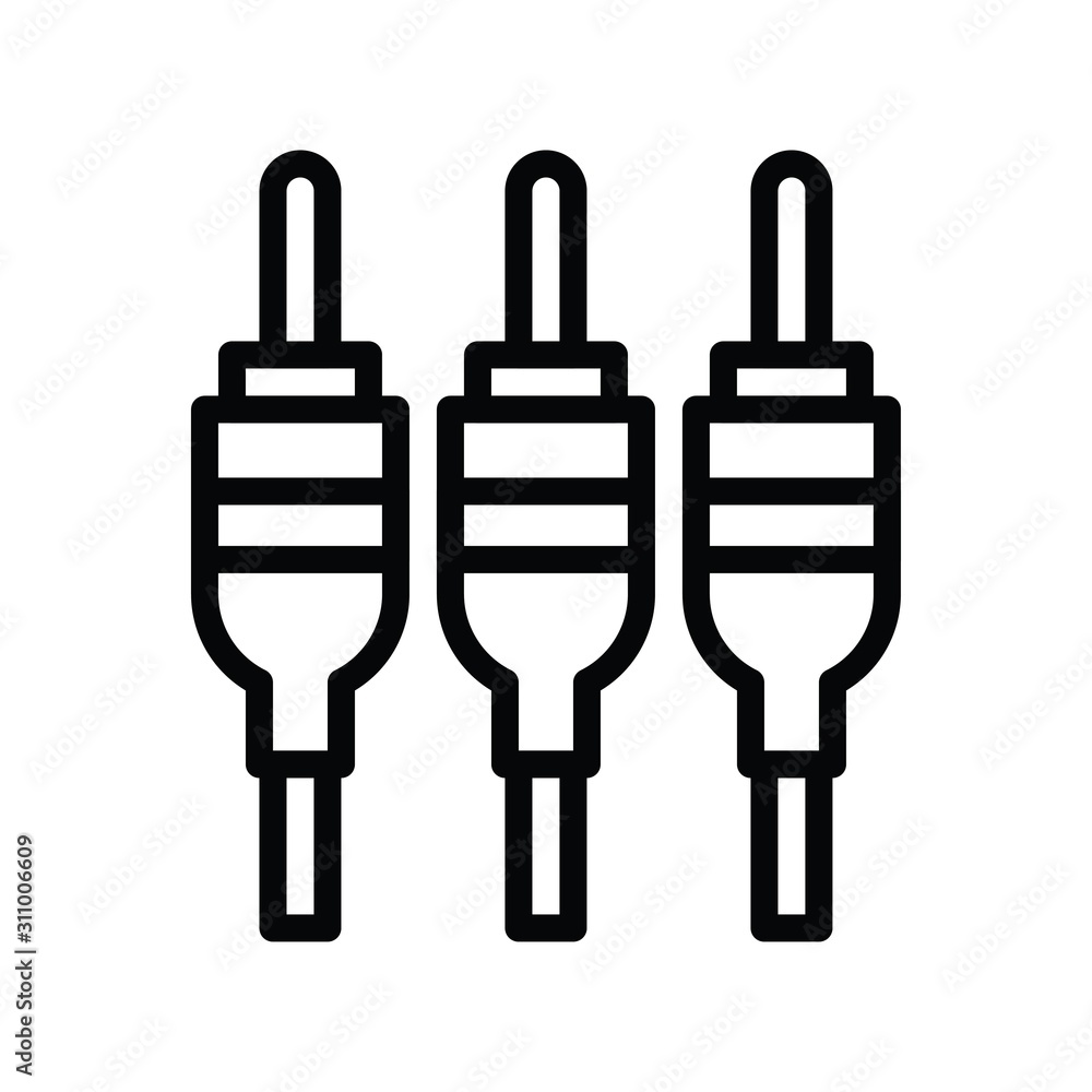 Television and technology related mike cable vector in lineal or editable stroke design Television and technology related mike cable vector in lineal or editable stroke design