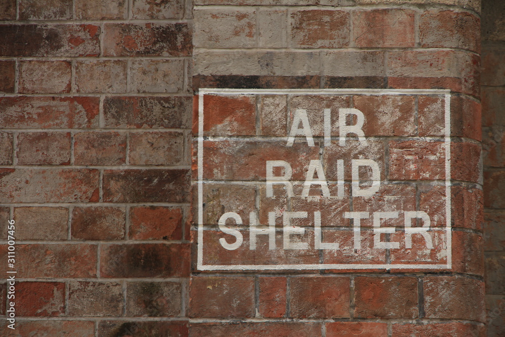 Old Air Raid Shelter in Hong Kong Old Air Raid Shelter in Hong Kong
