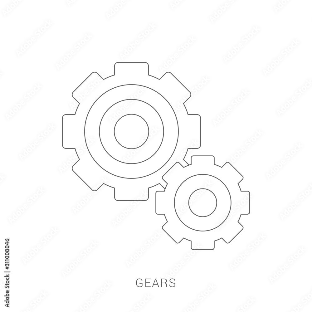 Setting gears icon