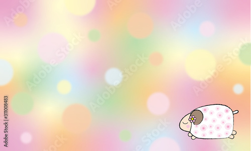 かわいいキュートなひつじのイラスト 背景 パステルカラー Stock Illustration Adobe Stock かわいいキュートなひつじのイラスト 背景 パステルカラー Stock Illustration Adobe Stock