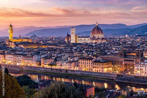 Sunset over Firenze photo