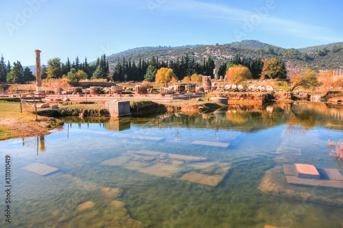 Ruins of ancient city Claros (klaros). Claros is famous temple and oracle of Apollo - Izmir, Turkey photo