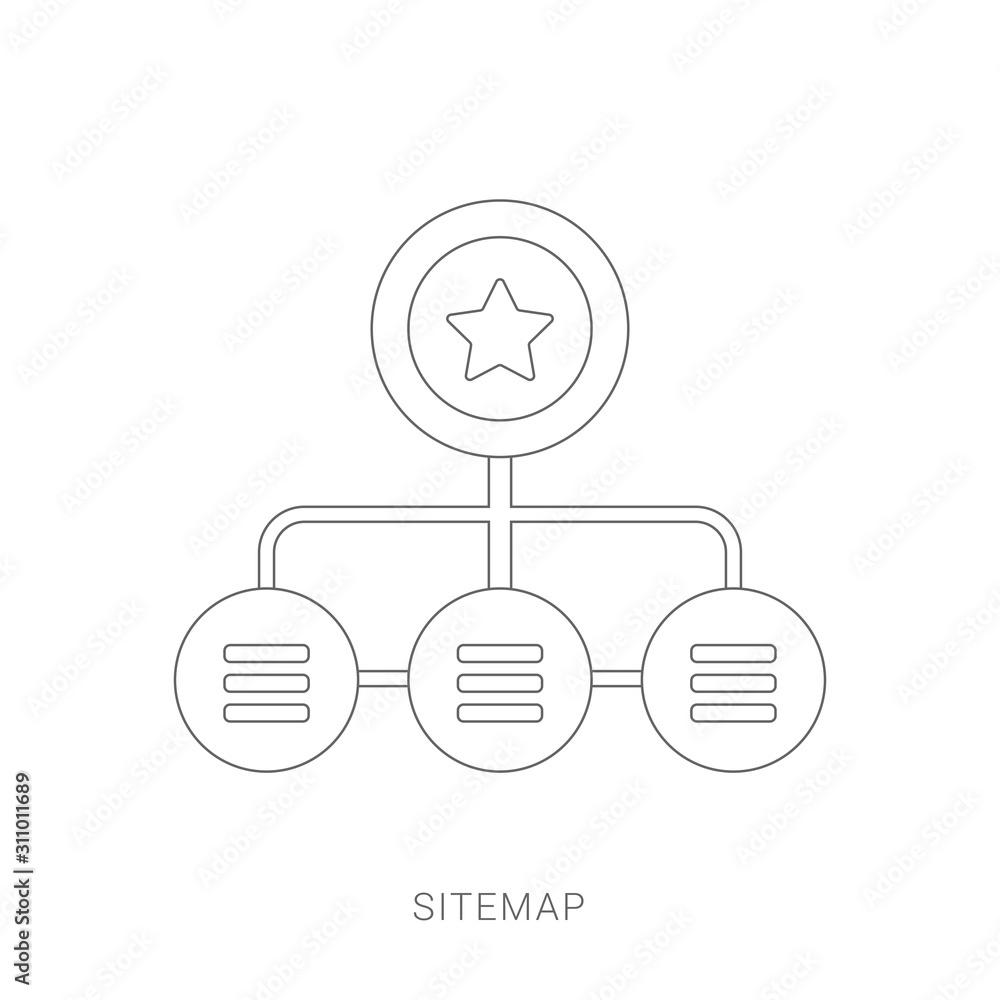 Site map icon vector, filled flat sign Site map icon vector, filled flat sign