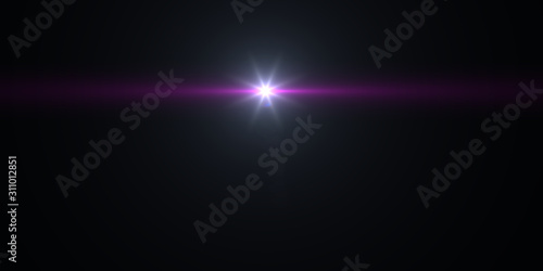 Overlay, flare light transition, effects sunlight, lens flare, light leaks. High-quality stock images of warm sun rays light effects, overlays or golden flare isolated on black background for design