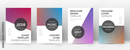 Flyer layout. Modern remarkable template for Broch