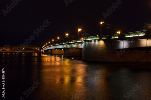 Saint Petersburg. Night drawbridge