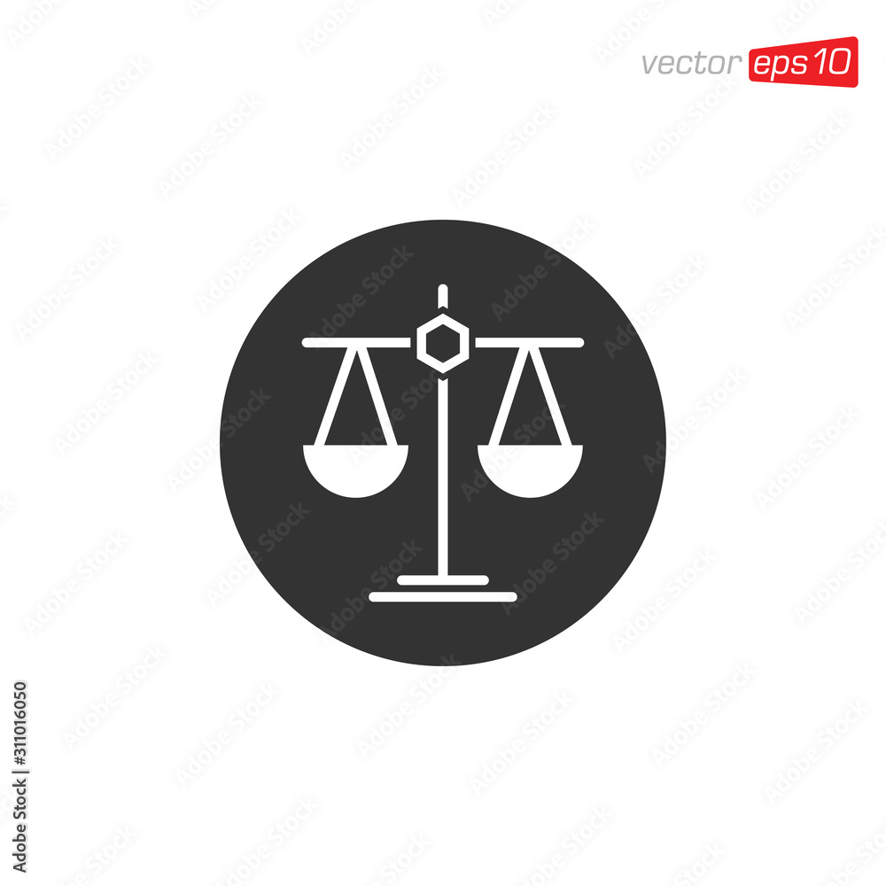 Scales Icon Design Vector Template Scales Icon Design Vector Template