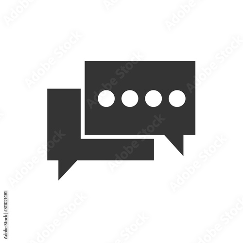 chat bubble vector icon illustration for website and design use