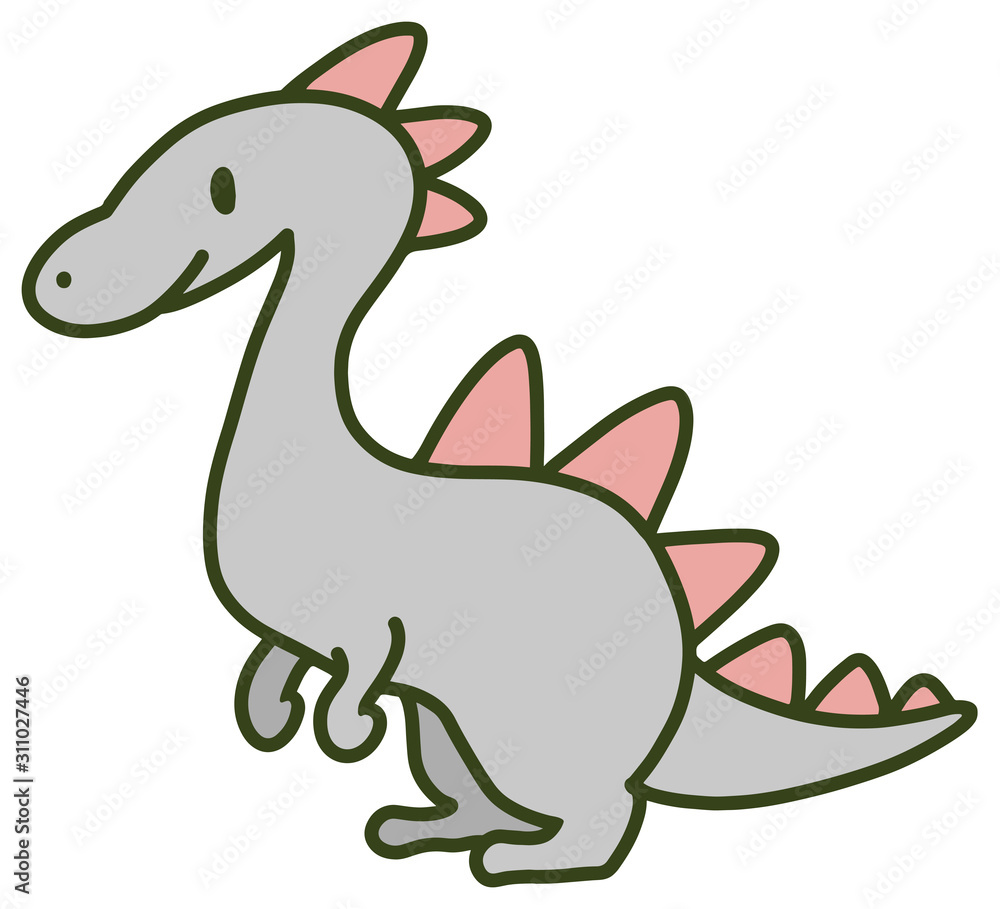 かわいい恐竜のイラスト 8 Stock Vector Adobe Stock