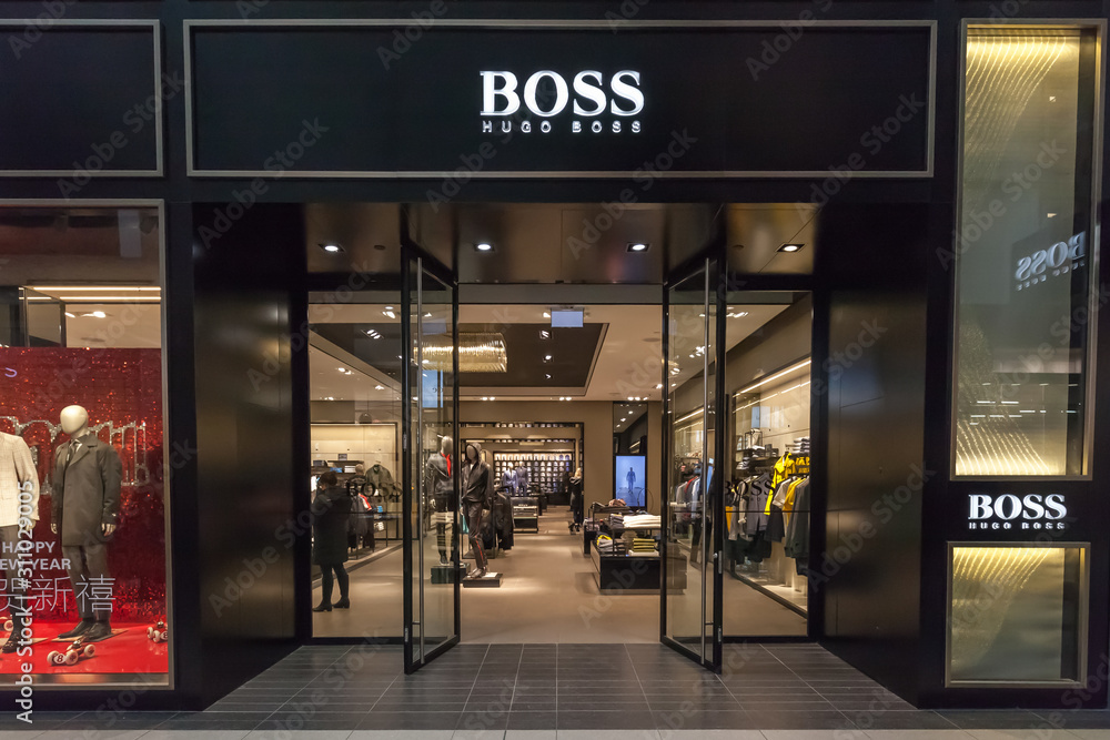 Toronto Canada February 10th 2018 BOSS storefront in the