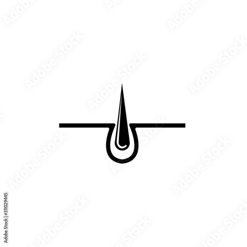 Hair treatment logo vector icon template