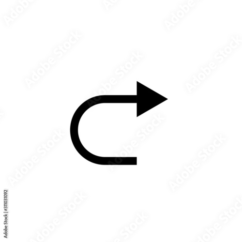 Return button sign icon design