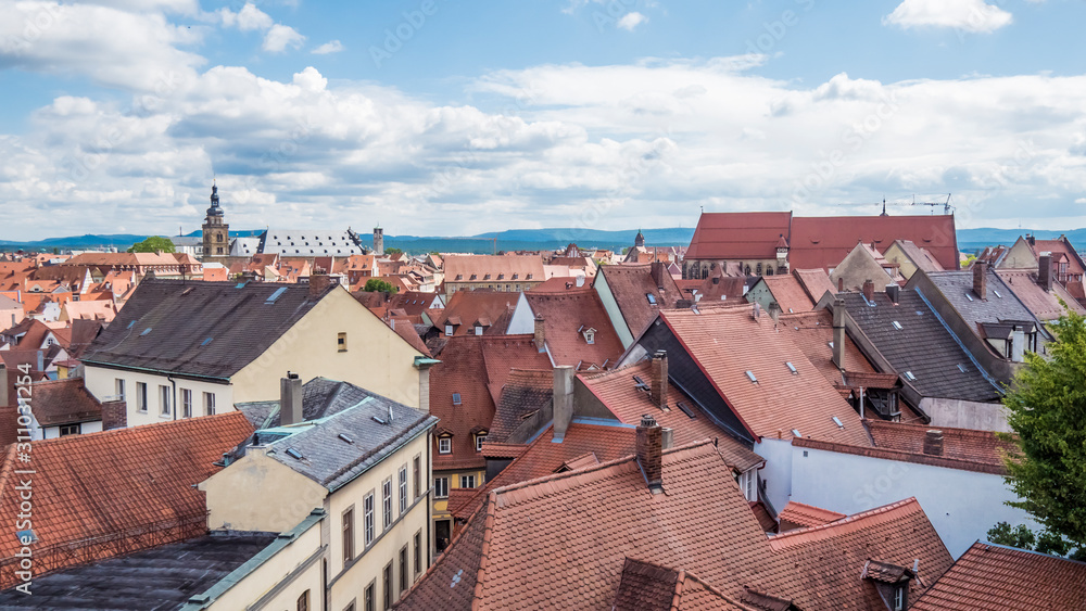 City roofs in Bamberg