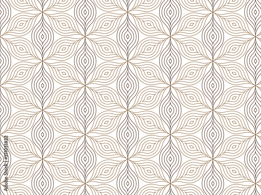 Linear vector pattern, repeating petals Linear vector pattern, repeating petals
