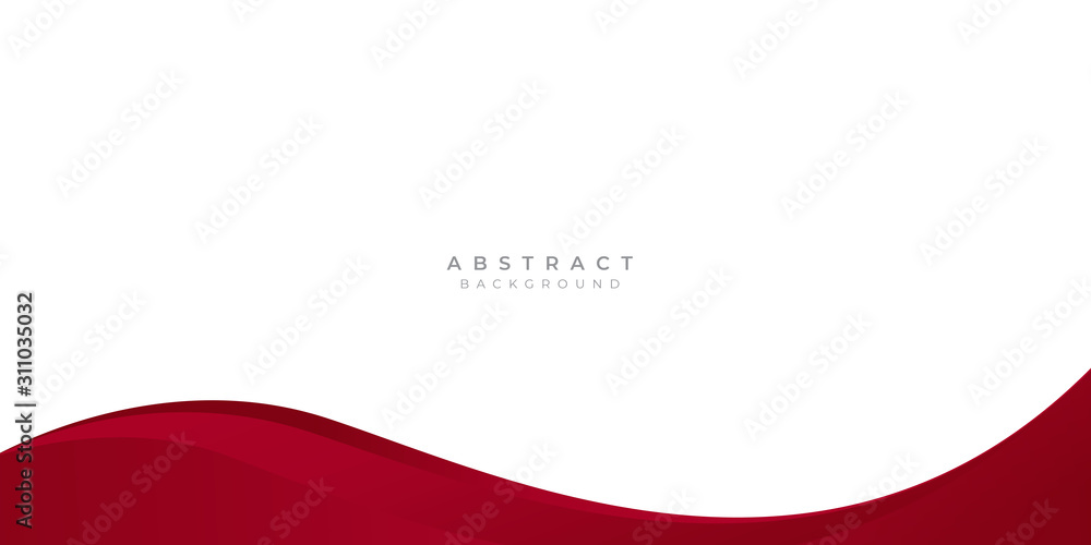Modern red maroon abstract wave curved background for presentation