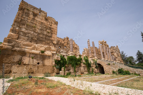 The Propylaeae. The ruins of the Roman city of Heliopolis or Baalbek in the Beqaa Valley. Baalbek, Lebanon - June, 2019