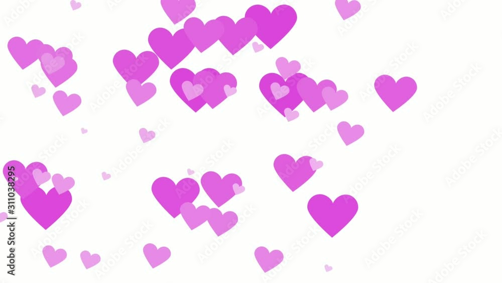 Spreading heart love pink color Spreading heart love pink color