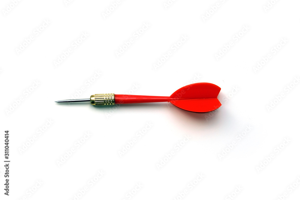 one dart on a white background,