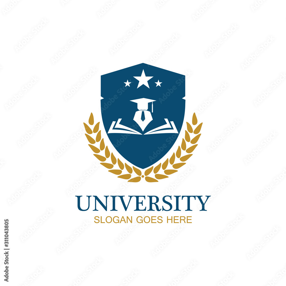 University, Academy, School and Course logo design template University, Academy, School and Course logo design template
