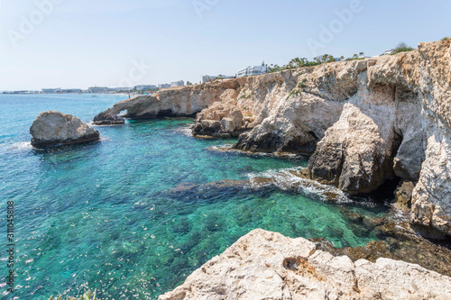 bridge of love, arch of love and the blue sea, Ayia Napa, Cyprus