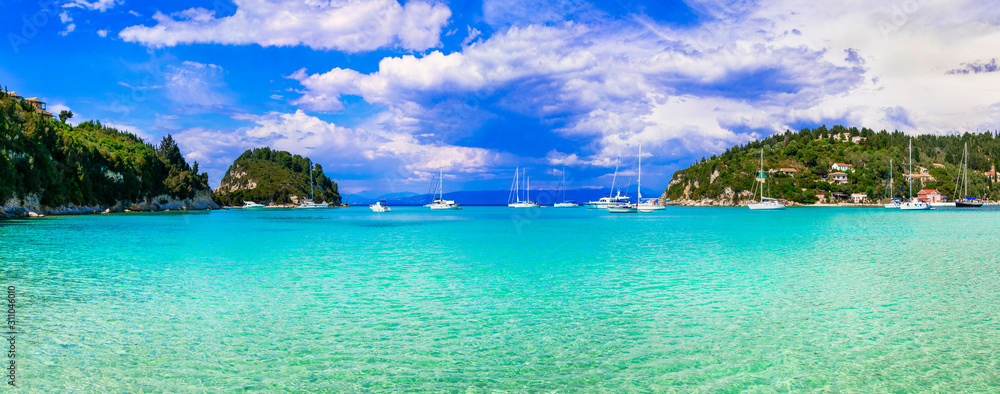 Greece's Tiny Islands for tranquil holidays - Paxos with turquose sea, Ionian islands