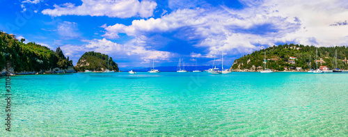 Greece's Tiny Islands for tranquil holidays - Paxos with turquose sea, Ionian islands photo